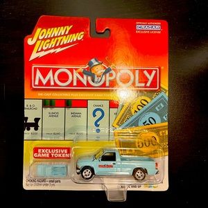 Johnny Lightning Monopoly Die-Cast & Token Vermont Avenue 2000 Chevy Silverado